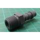 Straight Male Hose Coupling 1/4in Adaptor, 1/4 in BSP Male, Nylon, RS - 795- 146