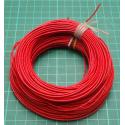 Stranded, 22AWG, Red, Double Insulated, 35m length