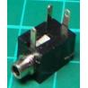 2.5mm mono jack socket, with switch