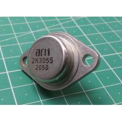 2N3055, NPN Transistor, 100V, 15A, 115W, 2MHz, TO3, EAST