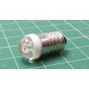 LED Bulb, E10, 6V, 0.2W, White