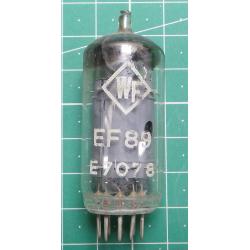 USED Untested, Valve, Tube - Vacuum Pentode RF/IF-Stage Controlling (mu) , EF89