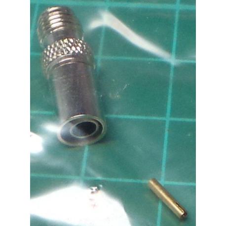 SMA Connector for 5mm cable (RG58/U), Female