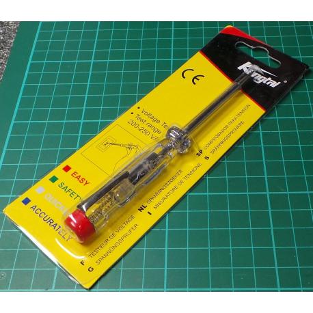 Electrical Screwdriver, Flat Blade, with 220V Tester