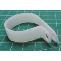 P Clip, Screw Mount Cable Clamp, Nylon 6.6 (Polyamide 6.6), Natural, 30 mm, HellermannTyton 211-60039