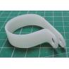P Clip, Screw Mount Cable Clamp, Nylon 6.6 (Polyamide 6.6), Natural, 10 mm, HellermannTyton 211-60039