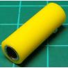 Banana Socket, 4mm, In Line, Yellow