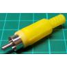 RCA / Phono Plug, Yellow