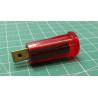 Panel Indicator, 12V WL-01, Red, Diameter 12,5mm