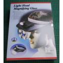 Head magnifier with LED lighting and interchangeable lenses