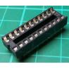 IC DIL Socket, 22 Pin, Stamped Contacts