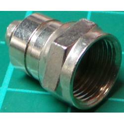 F Type connector 6mm Crimp type (for RG59 etc)
