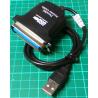 Centronics Parallel to USB Adaptor Cable, 0.5m