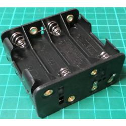 Battery Holder, 8 x AA / R6 / UM3, Solder Tags