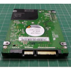 Complete Disk, PCB: 2060-701499-000 Rev A, WD2500BEVS-22UST0, 250GB, 2.5", SATA