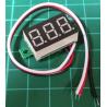 Panel Meter, Digital , 0-32V, Red