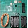 Joule Thief Premium Torch Kit, Powerful White LED Torch, which runs from flat AA Batteries, with extra parts for experimentation