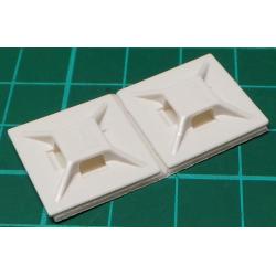 Self Adhesive Anchor Point for Cable Ties, 19x19mm, pack of 2