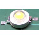 LED, White, 1W, 3.2-3.4V, 100-110 Lm, 120deg