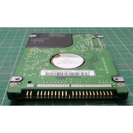 Complete Disk, PCB: 2060-701532-000 Rev A, WD800BEVE-00A0HT0, 80GB, 2.5", IDE