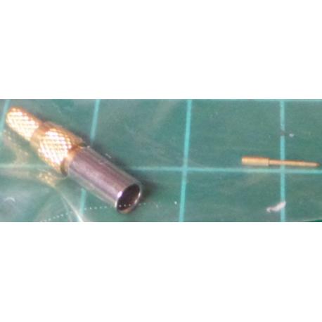 MMCX Type male connector 3mm (for RG174 etc)