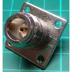 N Type connector, male, Panel Mount