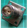 N Type connector, male, Panel Mount