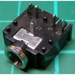 3.5mm Stereo PCB jack socket, with 2 switches