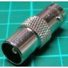 BNC Female to TV Male Adaptor