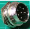 XLR, Male, 7 Pin, Panel Mount