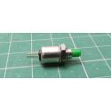 Switch, SPST, Momentary, DS-402, OFF-(ON), Push to Make, 125V, 0.5A, Green