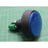 Switch, Arcade Style Illuminated, Push Button, Momentary, PBS-36, ON-(ON), 250V, 10A, Blue