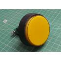 Switch, Arcade Style Illuminated, Push Button, Momentary, PBS-36, ON-(ON), 250V, 10A, Yellow