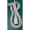 1.8m IEC connector to Euro Plug, Kettle lead