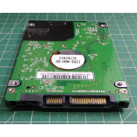 Complete Disk, PCB: 2060-701450-011 Rev A, WD Scorpio, WD1600BEVS-22RST0, 160GB, 2.5", SATA