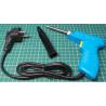 Soldering Pistol, 2 heat settings, 30W, 130W, quick Heat up, (European Plug)