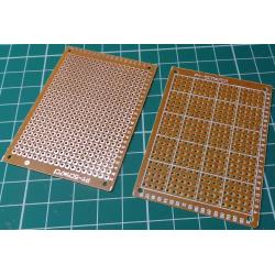 Prototyping board, 50x70mm, 18x24 holes, 2.54mm Pitch, Circular Pads
