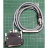 Cable Assembly, 25 Way D Type Male to Unkown 8 Pin Miniture Metal Connector, Labeled e5.3604.601.00