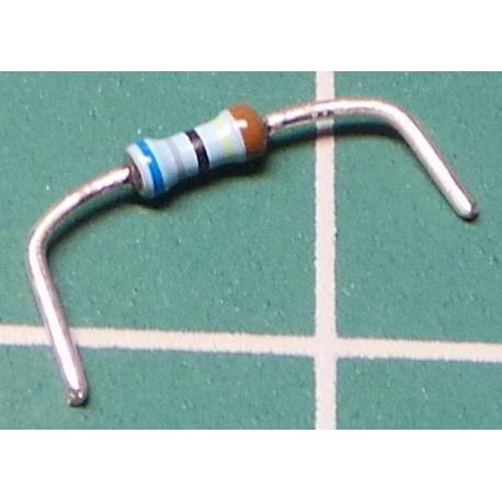 Resistor, 6M8, 1%, 0.25W, Formed Legs
