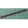 HDR 40 Pin SIL Header, Male, Right Angled, 2.54mm Pitch