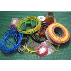 Box of random wire offcuts and reel ends - 1.6Kg