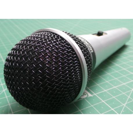 Mikrofon dynamický 600ohm jack 6,3mm, s vypínačem