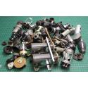 Box of USED Valve / Tube sockets, covers clips e.t.c. - ~1.8Kg