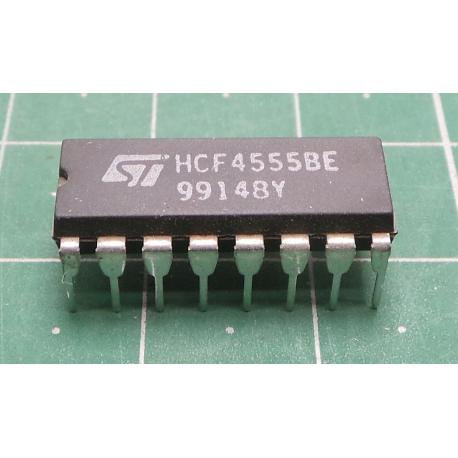 4555 - 2x dekodér+demultiplexer, DIL16 /HCF4555/