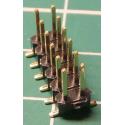 12 Pin DIL Header, Male, 2.54mm Pitch, SMD
