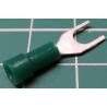 M4 Fork Terminal, Green (0.5mm2)