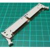 64 Pin DIL Header, Male, 2.54mm Pitch, Polarised, With Clips, White