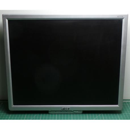 Monitor, 17", ACER, AL1716, 1280x1024, Connectors: VGA, IEC, No leg, 75x75mm Vesa mount