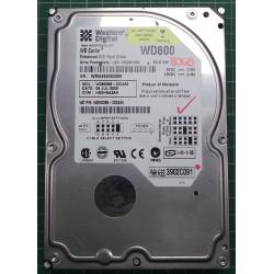 USED Hard Disk: WD800, WD Caviar, WD800BB-00CAA0, Desktop, IDE, 80GB tested good, no bad sectors or SMART errors