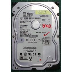 USED Hard Disk: WD800, WD Caviar, WD800JB-00FSA0, Desktop, IDE, 80GB tested good, no bad sectors or SMART errors